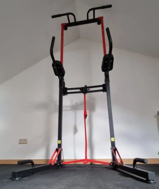 ONETWOFIT Barra Dominadas/Fondos/ABS Plegable
