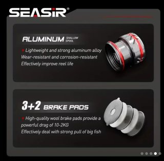 Carrete Pesca SEASIR OER 3500 Aluminio (DAIWA)