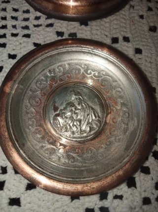 Set 4 elementi decorativi religiosi vintage