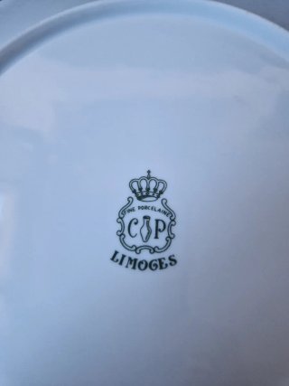 Plato Limoges Porcelana Bailarines Decorado