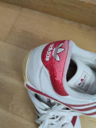 Zapatillas Adidas Blancas y Rojas Talla 39