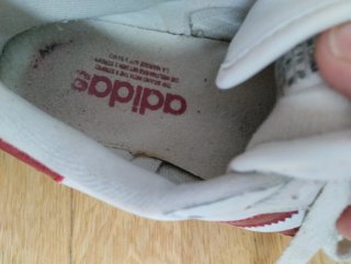 Zapatillas Adidas Blancas y Rojas Talla 39