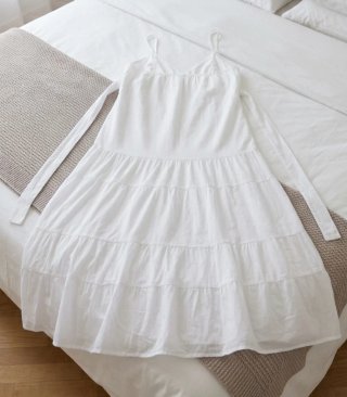 Abito Maxi Promod Bianco Taglia Unica M/L