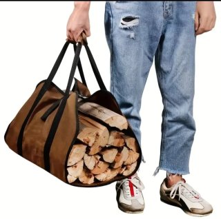Bolsa para leña resistente