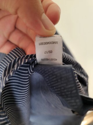 Camisa Tommy Hilfiger - Rayas azules y blancas - S