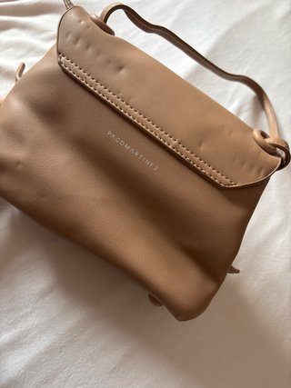 Bolso mini piel marrón claro