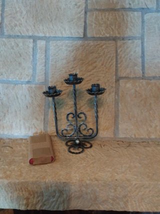 Candelabro triple Valira Arte en Forja