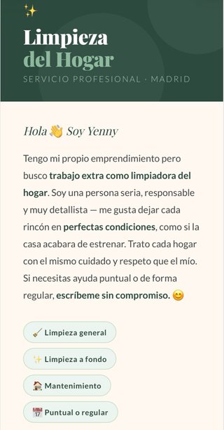 Servicio de Limpieza del hogar