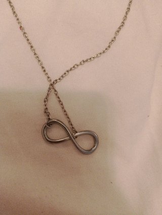 Collar plata signo infinito