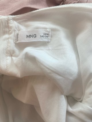 Vestido Primera Comunión Blanco y Rosa