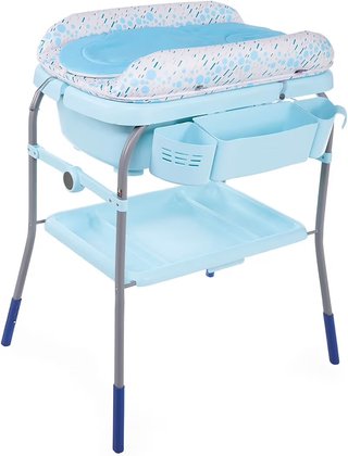 Cambiador bañera bebé azul.Marca Chicco.