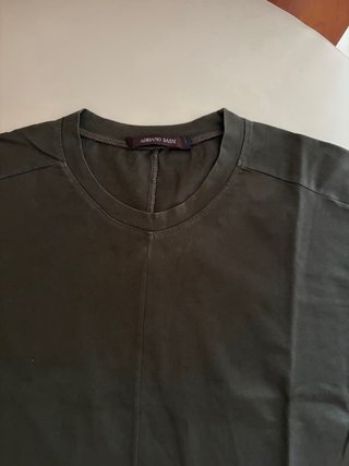 T-shirt uomo Adriano Sassi verde militare M