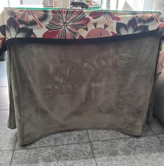 Enaguillas con tapete de terciopelo
