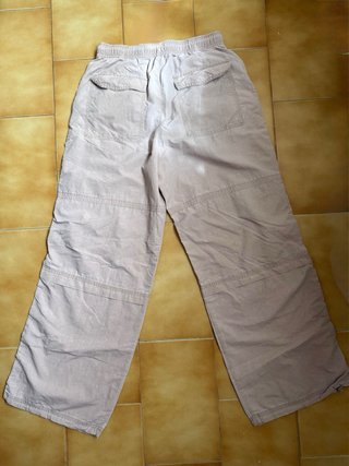 Pantalón Zara Beige Ancho Cargo