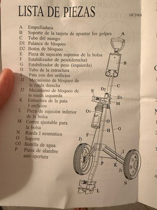 Carrello da Golf Pieghevole