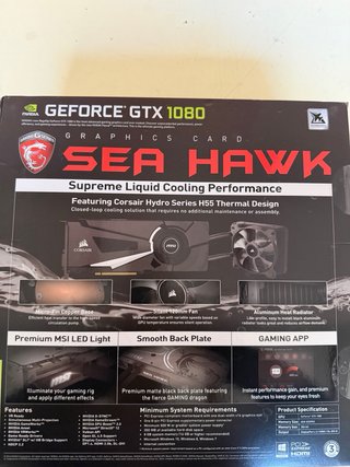 MSI GeForce GTX 1080 Sea Hawk 8Gb memoria