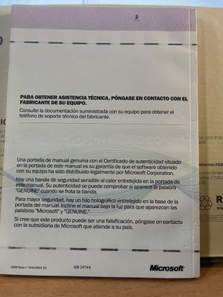 Windows 98 SE OEM Original con COA