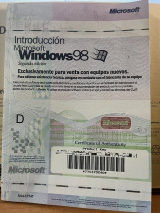 Windows 98 SE OEM Original con COA