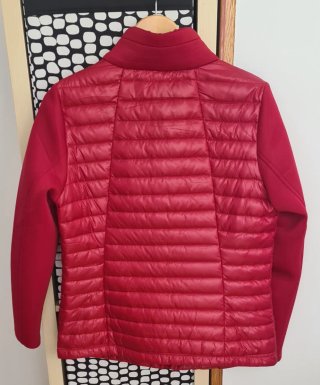 Chaqueta acolchada roja mujer