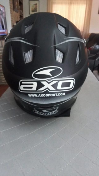 Casco BTT AXO Negro y Plata