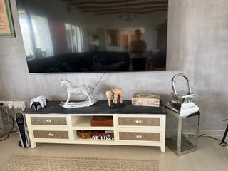 Mesa TV Madera y Metal 160cm