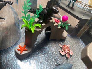 Acquario Playmobil con figure e animali