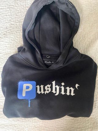 Sudadera Mister Tee Pushin Negra