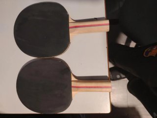 2 Palas de Ping Pong Rojas