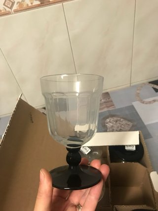 Bicchieri per dessert in vetro e plastica