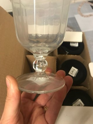 Bicchieri per dessert in vetro e plastica