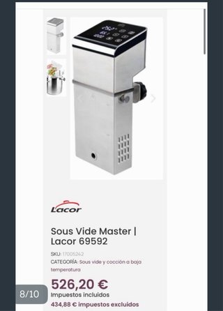 Sous Vide Lacor Master Profesional Nuevo