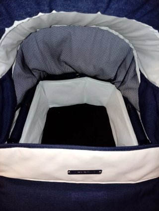 Passeggino per neonati blu e bianco bebe car ip-op