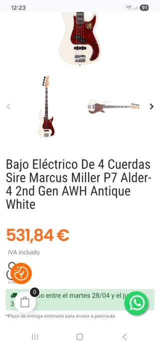 Bajo Marcus Miller Sire P7 2nd Gen