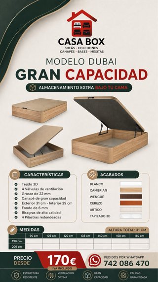 Canapé de gran capacidad Casa Box