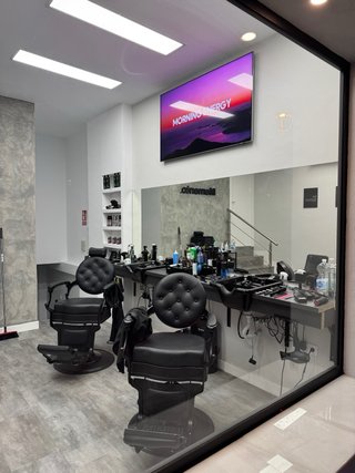Alquilo sillón de barbero.