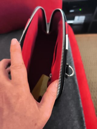 Borsa Louis Vuitton Alma Piccola Nero Rosso