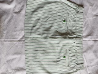 Faldas Mango ,Negra y Verde Rayas.