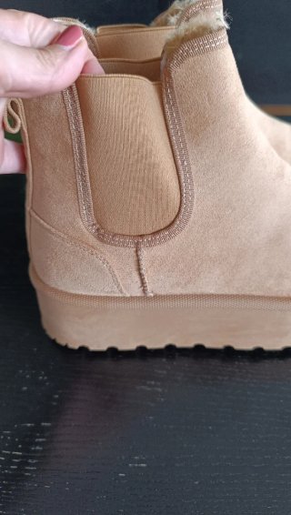 Botas plataforma Exe camel