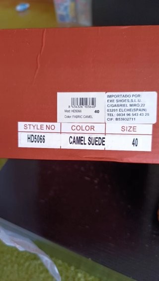 Botas plataforma Exe camel