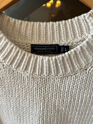 Chaleco de puntos Vineyard Vines Blanco Talla L