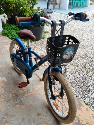 Bicicleta infantil azul