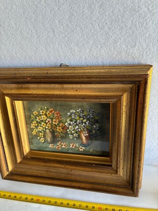 Coppia quadri olio su tavola cm 25x20