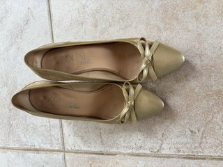 Zapatos Tod's Tacon Mujer Talla 35 Dorados