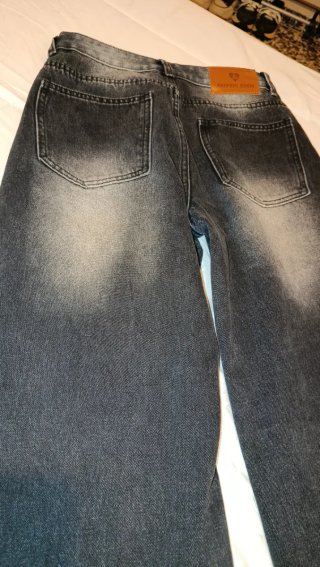 Pantalón vaquero baggy negro nuevo