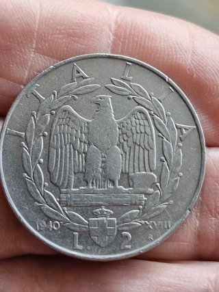 4 Monete 2 Lire Vittorio Emanuele III