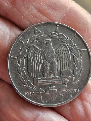 4 Monete 2 Lire Vittorio Emanuele III