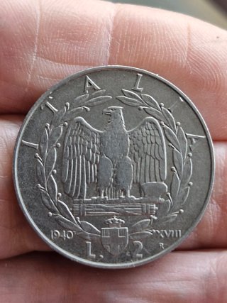 4 Monete 2 Lire Vittorio Emanuele III