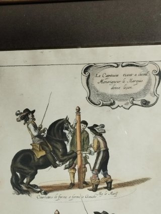 Litografia La Doma dei Cavalli