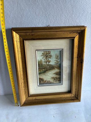 Quadro olio su tavola 25x30