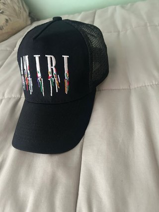 Gorra Amiri Negra Bordada